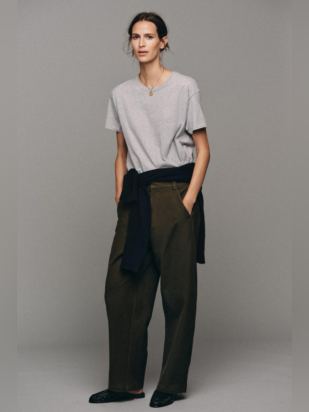 Zara Tailored Barrel Jeans